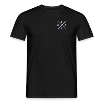 Raver Spruch Rave Hemdtasche Brusttasche Techno - Männer T-Shirt - Schwarz - Vorne - AI Model Male 178 light (178cm)