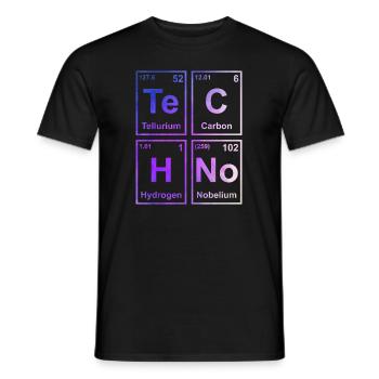 Électro musique Techno Hardstyle Hardtek Deep House - T-shirt homme - noir - Devant - AI Model Male 178 light (178cm)