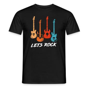 Vintage Gitarren Spruch Gitarrist Musiker - Männer T-Shirt - Schwarz - Vorne - AI Model Male 178 light (178cm)