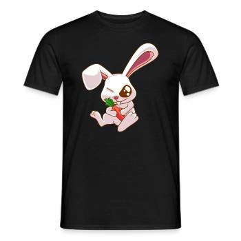EInäugiger Hase Zombie Kaninchen Geschenk - Männer T-Shirt - Schwarz - Vorne - AI Model Male 178 light (178cm)