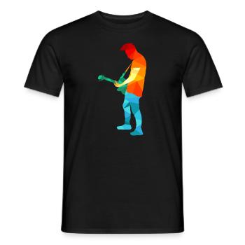 Rockmusik Punk Rock Polygon Kunst Punker - Männer T-Shirt - Schwarz - Vorne - AI Model Male 178 light (178cm)