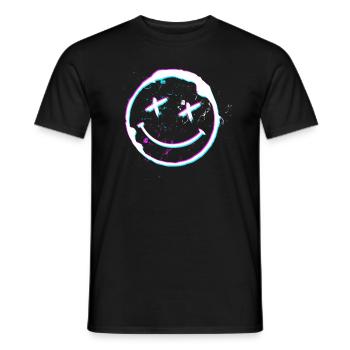 Techno Musik Psy Trance Acid Hardtekk - Männer T-Shirt - Schwarz - Vorne - AI Model Male 178 light (178cm)