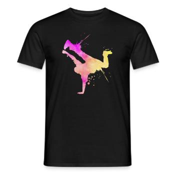 Breakdance Street Art Breakdancer Hip Hop - T-shirt homme - noir - Devant - AI Model Male 178 light (178cm)