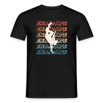 Urban Dance Street Art Breakdancer Hip Hop - T-shirt homme - noir - Devant - AI Model Male 178 light (178cm)