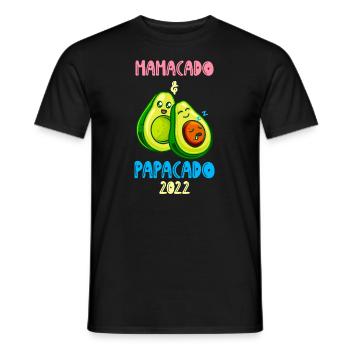 Futurs parents Mamacado et papacado bébé 2022 - T-shirt homme - noir - Devant - AI Model Male 178 light (178cm)