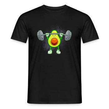 Les athlètes végans de poids Gym Sport Fitness - T-shirt homme - noir - Devant - AI Model Male 178 light (178cm)