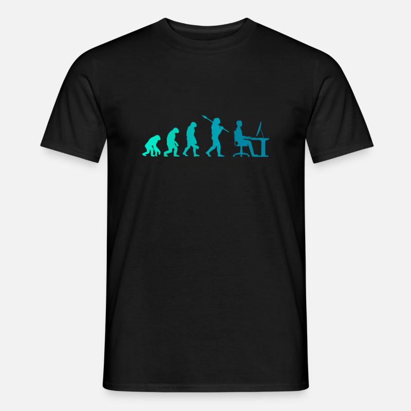 Programmeur Evolution Bureau bureau cadeau - T-shirt homme - noir