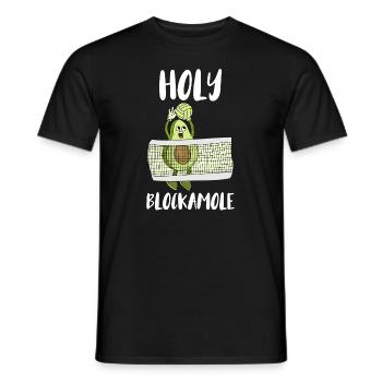 Holy Blockamole Volleyball Block Sport - Männer T-Shirt - Schwarz - Vorne - AI Model Male 178 light (178cm)
