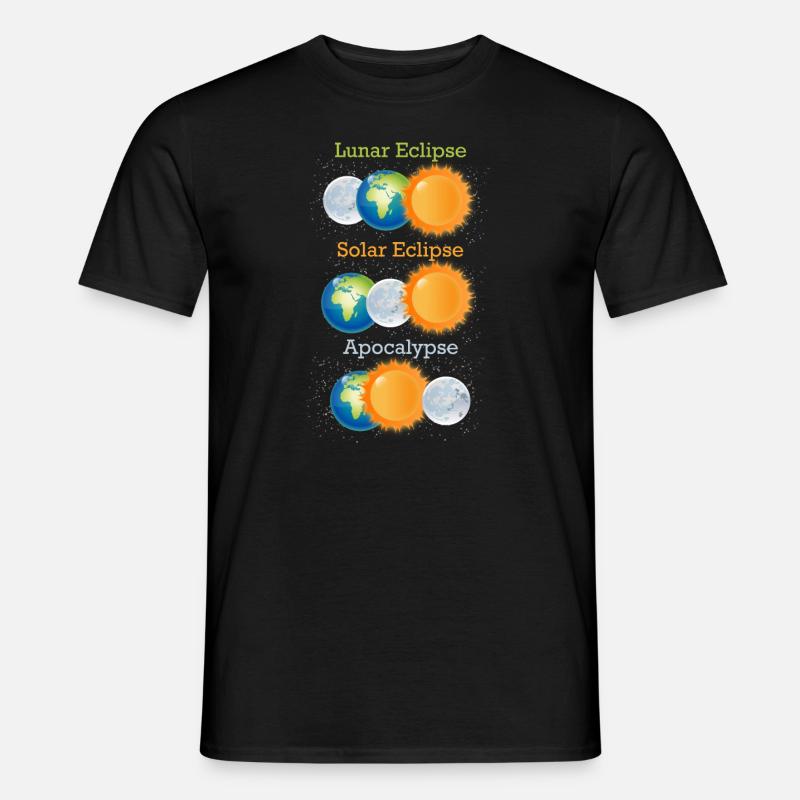Mondfinsternis Sonnenfinsternis Apokalypse - Männer T-Shirt - Schwarz