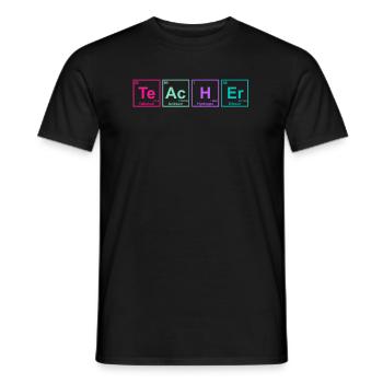 Chemistry Teacher Chemistry Teacher - Men's T-Shirt - black - Front - AI Model Male 178 light (178cm)