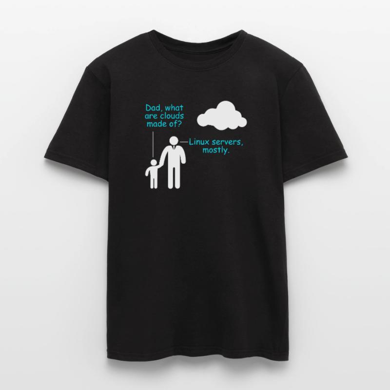 Coder Logiciel Développeur Blague Cloud Linux Server T-shirt homme