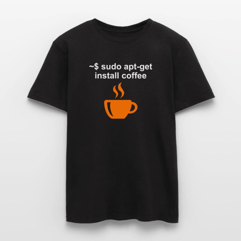 Programmierer Kaffee Kaffeetrinker Informatiker Männer T-Shirt