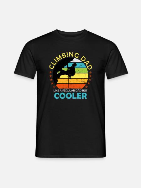 Climbing Boulder Papa Saying Men - Men's T-Shirt - black