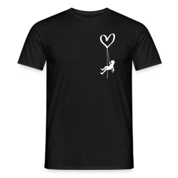 Climbing Heart Mountaineering Chest Pocket Rock Climbing - Men's T-Shirt - black - Front - AI Model Male 178 light (178cm)
