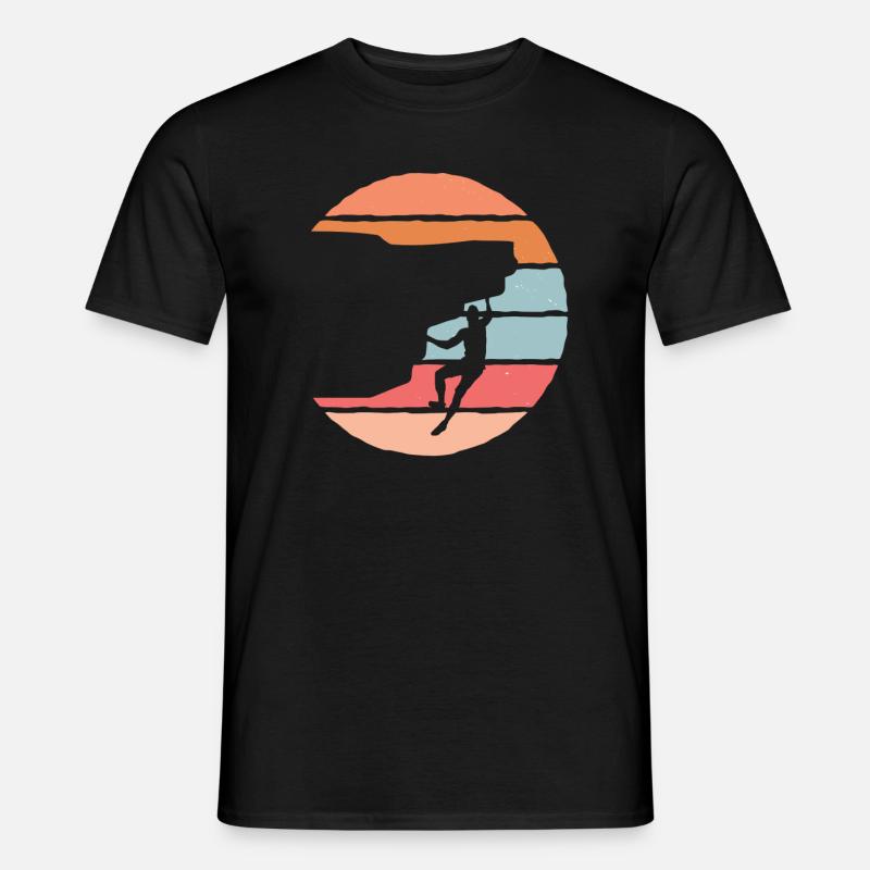 Escalada Escalada Montañeros Escalada Escalada en roca - Camiseta hombre - negro