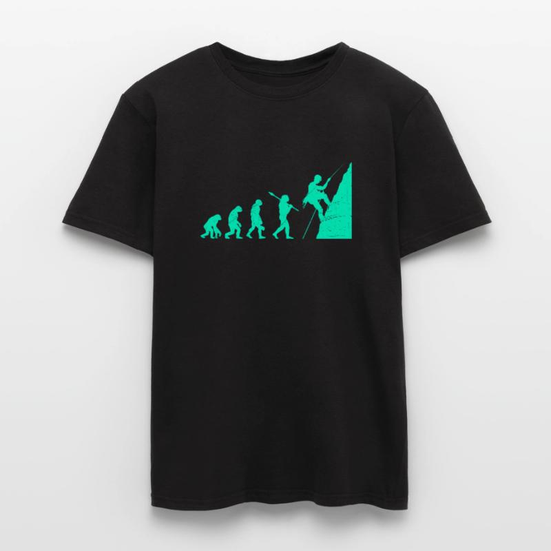 Grimper l’évolution singe Boulderer Grimpeurs T-shirt homme