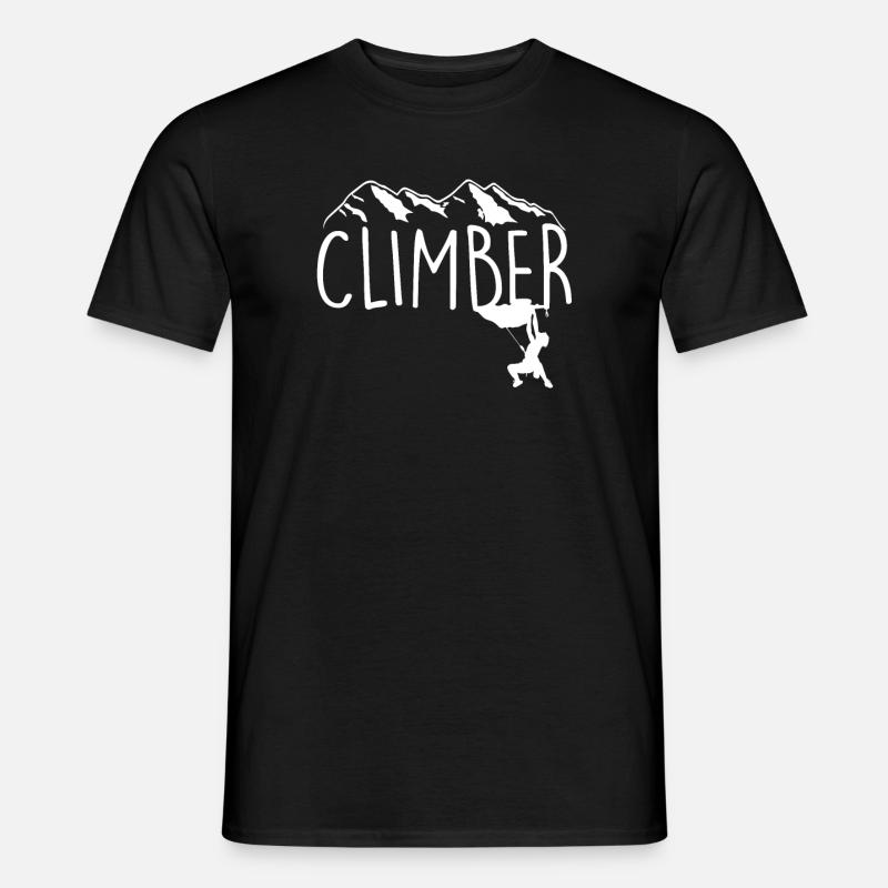 Climbing Rock climbing Climbers Climbing - Men’s T-shirt - black