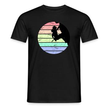 Escalade rocheuse Escalade libre Boulder Vintage - T-shirt homme - noir - Devant - AI Model Male 178 light (178cm)