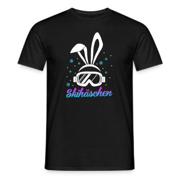 Ski Bunnies Apres-Ski Women Ski Saying Ski Goggles - Men's T-Shirt - black - Front - AI Model Male 178 light (178cm)