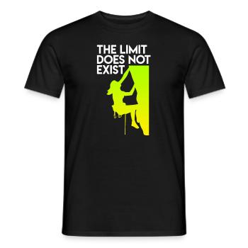 Grimpants femmes Escalade Boulder - T-shirt homme - noir - Devant - AI Model Male 178 light (178cm)