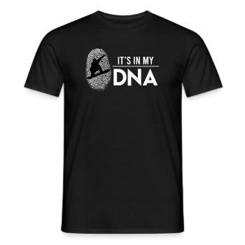 Snowboard in my DNA Snowboarding Snowboarder - Männer T-Shirt - Schwarz - Vorne - AI Model Male 178 light (178cm)
