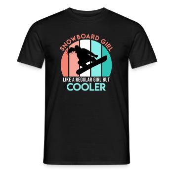 Femmes Snowboard Proverbe Snowboard Girl Boarder - T-shirt homme - noir - Devant - AI Model Male 178 light (178cm)