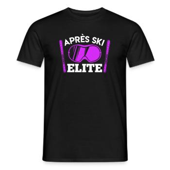 Apres Skieur Snowboarder Apres Ski Elite - T-shirt homme - noir - Devant - AI Model Male 178 light (178cm)