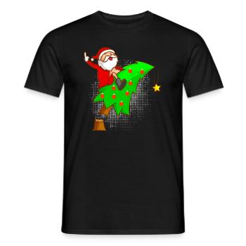 Anti Noël sapin Nikolaus Majeur - T-shirt homme - noir - Devant - AI Model Male 178 light (178cm)