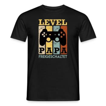 Gaming Vater werdender Papa 2022 Vatertag - Männer T-Shirt - Schwarz - Vorne - AI Model Male 178 light (178cm)