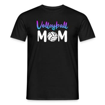 Volleyball Maman Volleyeuse De Volleyball Mère Femmes - T-shirt homme - noir - Devant - AI Model Male 178 light (178cm)