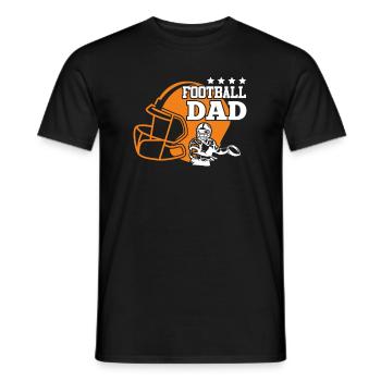 Voetbal Papa Voetbal Papa Mannen - Heren T-shirt - zwart - Voor - AI Model Male 178 light (178cm)