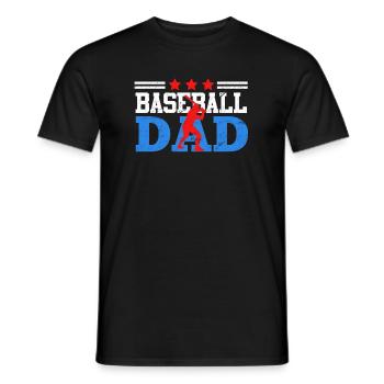 Baseballer Vater Baseball Dad - Männer T-Shirt - Schwarz - Vorne - AI Model Male 178 light (178cm)