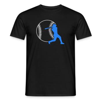 Baseball Bat Baseball Bat Baseball - Men's T-Shirt - black - Front - AI Model Male 178 light (178cm)