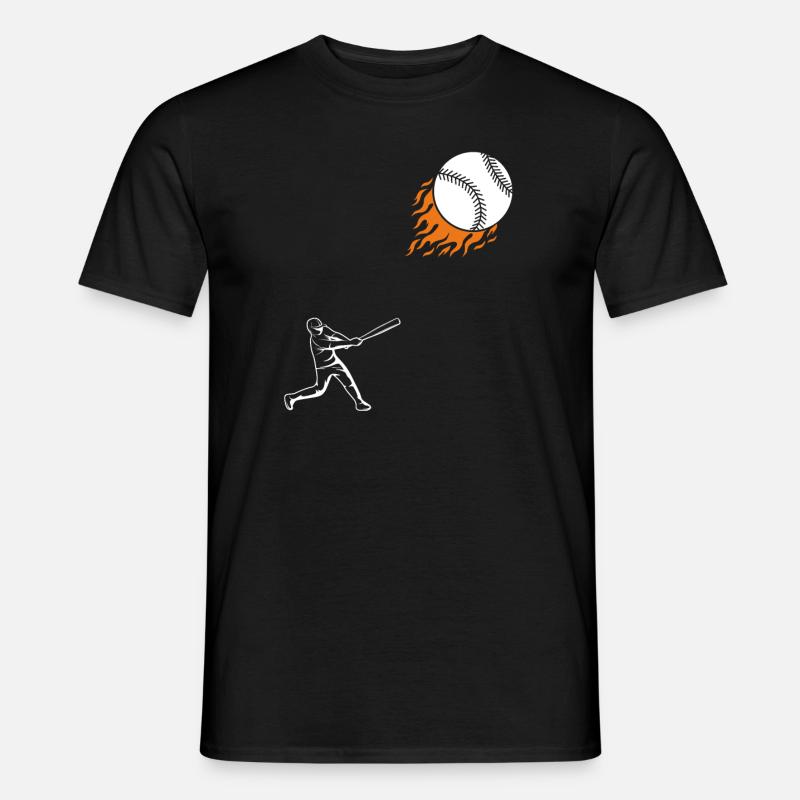 Baseball - Männer T-Shirt - Schwarz