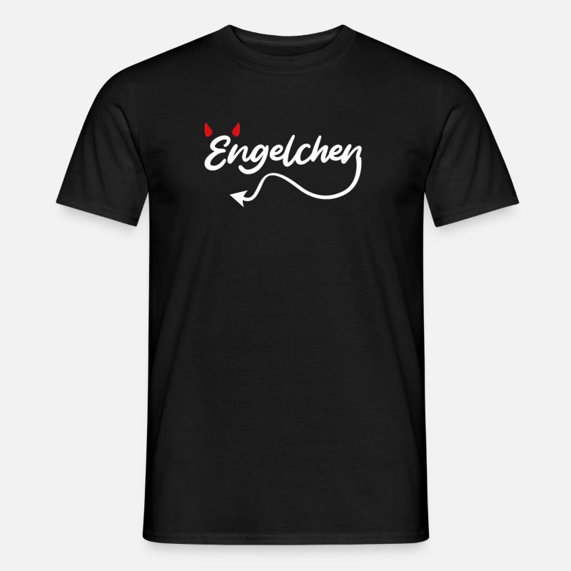 Engel oder Teufel Engelchen Teufelchen Männer T-Shirt