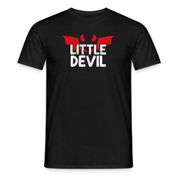 Little Devil Teufel Teufelchen Satan - Männer T-Shirt - Schwarz - Vorne - AI Model Male 178 light (178cm)