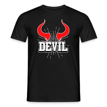 Party Devil Teufel Teufelchen - Männer T-Shirt - Schwarz - Vorne - AI Model Male 178 light (178cm)