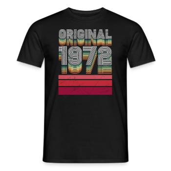 Original 1972 50th birthday 50 years - Men's T-Shirt - black - Front - AI Model Male 178 light (178cm)
