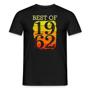 Best of 1962 Geburtstag 60 Jahre 60. Geburtstag - Männer T-Shirt - Schwarz - Vorne - AI Model Male 178 light (178cm)