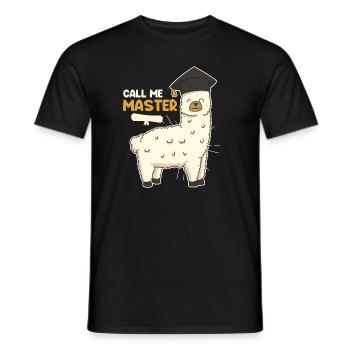 Appelez-moi Master Degree - T-shirt homme - noir - Devant - AI Model Male 178 light (178cm)
