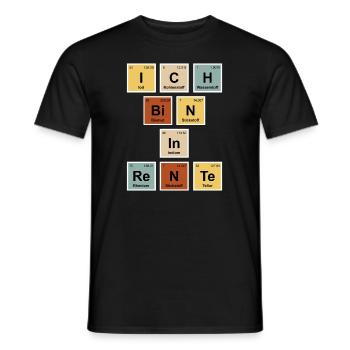 Ruhestand Lehrer in Rente Chemielehrer - Männer T-Shirt - Schwarz - Vorne - AI Model Male 178 light (178cm)