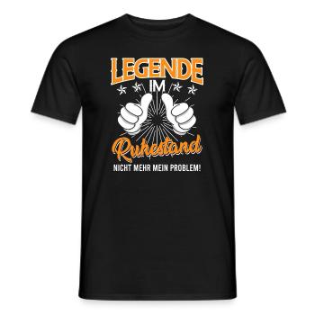 Legende im Ruhestand Rentner 2022 Rente - Männer T-Shirt - Schwarz - Vorne - AI Model Male 178 light (178cm)