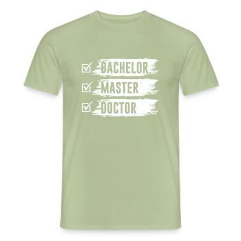 Docteur Doctorat Thèse de doctorat Docteur - T-shirt homme - vert sauge - Devant - AI Model Male 178 light (178cm)