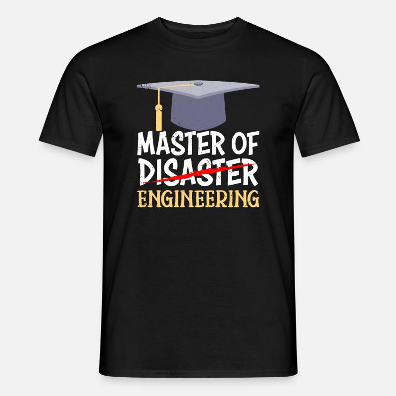 Master 2022 Master en ingénierie - T-shirt homme - noir