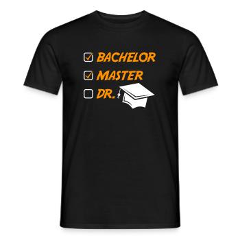 Master 2022 Master Hut Master Degree - T-shirt homme - noir - Devant - AI Model Male 178 light (178cm)