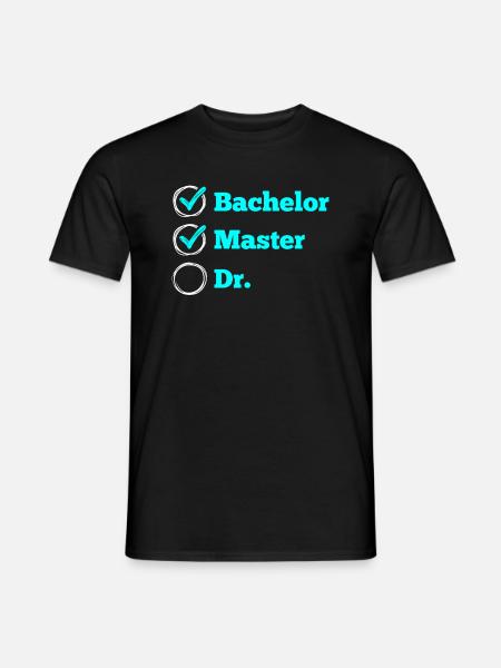 Master Checkliste Master Abschluss 2022 - Männer T-Shirt - Schwarz