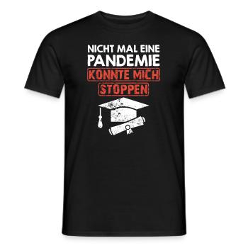 Bachelor Master Abschluss Pandemie Master 2022 - Männer T-Shirt - Schwarz - Vorne - AI Model Male 178 light (178cm)