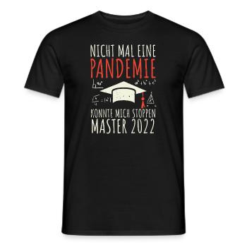 Master Abschluss Master 2022 - Männer T-Shirt - Schwarz - Vorne - AI Model Male 178 light (178cm)