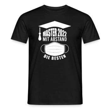 Master Pandemie Master Abschluss 2022 - Männer T-Shirt - Schwarz - Vorne - AI Model Male 178 light (178cm)