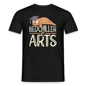Bedchiller of Arts Baccalauréat Baccalauréat - T-shirt homme - noir - Devant - AI Model Male 178 light (178cm)